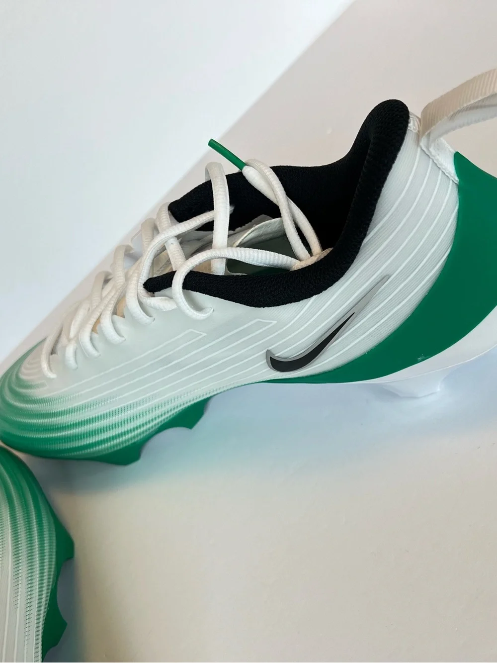 Nike Men's Vapor Speed 3 White Stadium Green Football Cleats HM8849-100 Sz 8 12